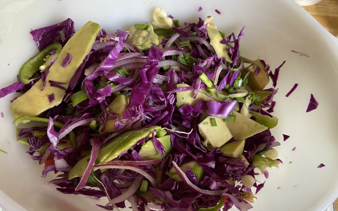 Purple Cabbage Recipe with Avocado